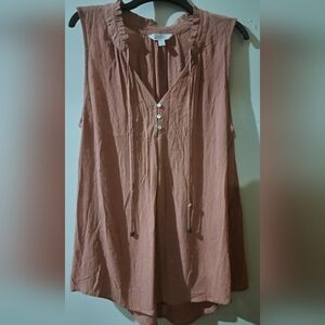 Market & Spruce Sleeveless Blouse in Dusty Pink NWT